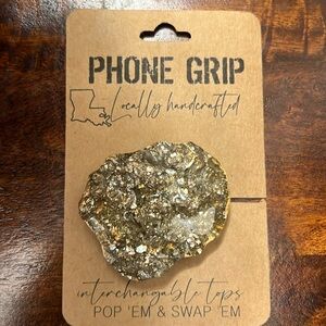 Phone Grip for Cell Phone in Gold